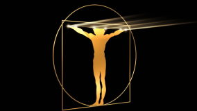 Vitruvian Man by Leonardo Davinci: 3D animation